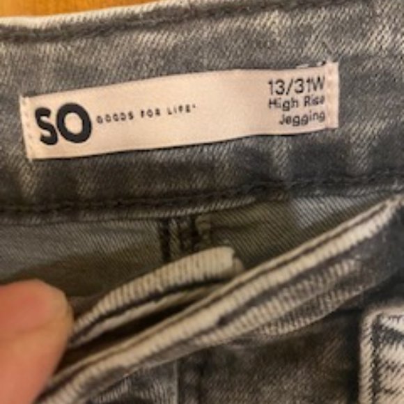 Acid gray washed high rise jeggings - Picture 2 of 5